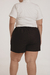 Shorts Alfaiaria de linho - Preto - loja online