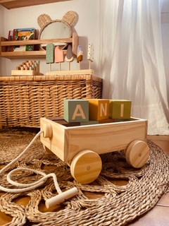 Carrito de arrastre natural Comprar en deco iris