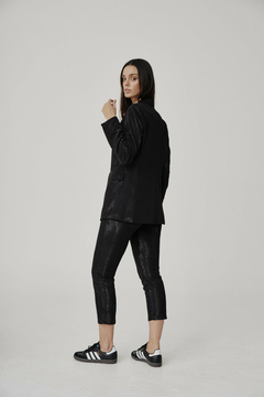 PANTALON SASTRERO LUREX NEGRO - comprar online