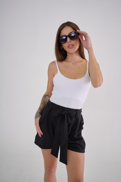 ART 2476 SHORT TWILL CON PINZAS Y LAZO NEGRO