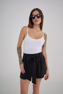 ART 2476 SHORT TWILL CON PINZAS Y LAZO NEGRO - Rock & Stories