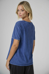 REMERA REBEL LAVADA AZUL - comprar online