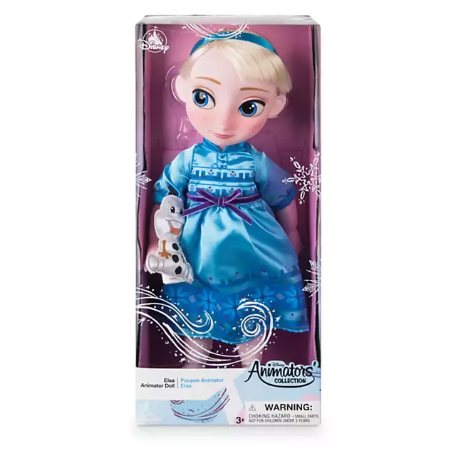 Boneca Disney Animators Collection Elsa Pelucia
