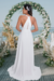Vestido branco longo liso decote V- Noiva - comprar online