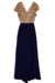 Vestido de festa plus size longo, parte de cima com bordados em perolas- Azul royal na internet