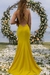 Vestido De festa sereia amarelo - comprar online