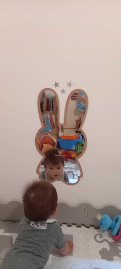 Conejo- Espejo Acrílico - Mi Espejo Montessori