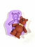 F365 MOLDE DE SILICONE URSO 3D CONFEITARIA BISCUIT