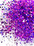 GH11-A Glitter Chunky holográfico Poliéster Importado resina unha 50gr -DEEP PURPLE