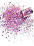 GH9-B Glitter Chunky holográfico Poliéster Importado resina unha 100gr -CANDY FLOSS - buy online