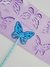 L36 Molde de silicone pirulito borboleta para decorar