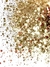 GM23-B Glitter Chunky flocado Poliéster Importado resina unha 100gr - LIGHT GOLD
