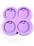 R140 Molde de silicone kit 4 círculos redondos chaveiro resina decorar - comprar online