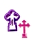 CM28 Cortador e marcador batismo cruz confeitaria pasta americana - comprar online