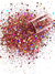 GH14-A Glitter Chunky holográfico Poliéster Importado resina unha 50gr -ROUGE - comprar online