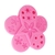 F446 MOLDE DE SILICONE FLORES CONFEITARIA BISCUIT