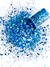 GH6-B Glitter Chunky holográfico Poliéster Importado resina unha 100gr -BLUE JEANS - buy online