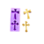 R117 Molde de silicone crucifixo resina decorar na internet