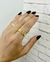 Anel Design de Corrente Folheado a ouro 18k