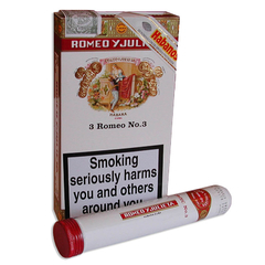 ROMEO Y JULIETA NRO 3 PETACA X3 TUBOS - CUBA