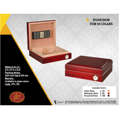 HUMIDOR PARK LANE MAHOGANY (CB) P/ 30 CIGARROS - comprar online