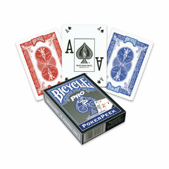 BICYCLE POKER PEEK RED (ROJO) NAIPES POKER en internet