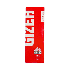 GIZEH PAPEL 1 1/4 FINE X50 (ROJO)