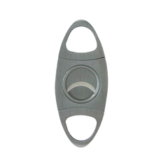 CORTACIGARROS FARO OVAL ACERO DOBLE CORTE CON ESTUCHE