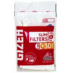 GIZEH FILTROS SLIM 6MM BOLSA X 150 (120+30)