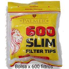 PALMER FILTROS SLIM X600 PARA ARMAR CIGARRILLOS - comprar online