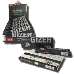 GIZEH PAPEL 1 1/4 BLACK EXTRA FINE X50