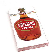 PHILLIES TITAN COGNAC CAJA X5 - EEUU - Estate Pipes Buenos Aires