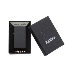 ENCENDEDOR ZIPPO SLIM NEGRO (1618) - HECHO EN USA - tienda online