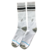 MEIA SOX CRUE BRANCA COM LISTRA CINZA E PRETO - comprar online