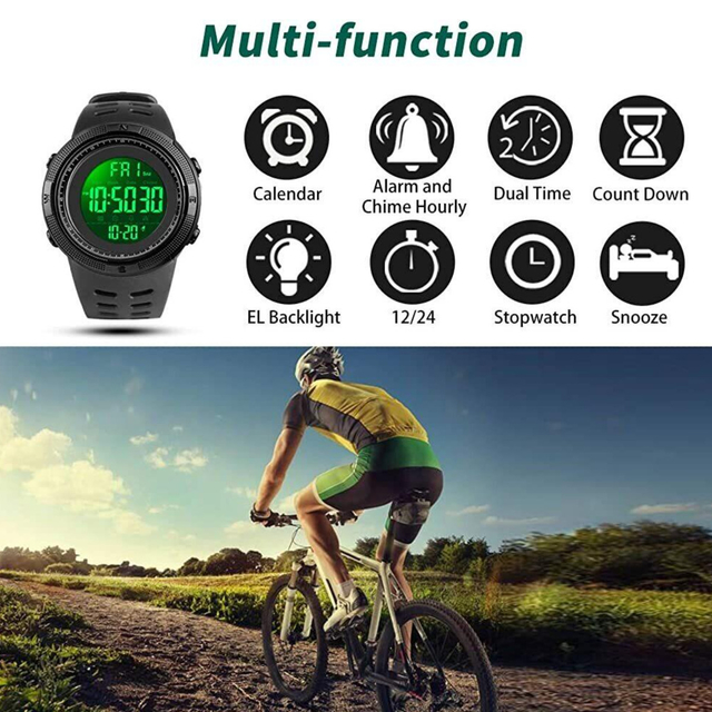 Reloj De Hombre Skmei 1251 Crono Alarma Timer Sumergible