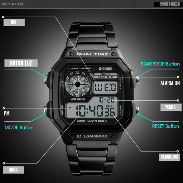 Skmei wr50m sale