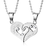 Collar 2 En 1 Yin Yang Diamond Heart I Love You Parejas - comprar online