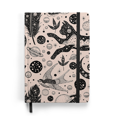 Caderno Sketchbook Gato Vintage