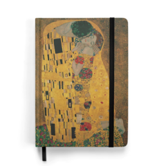 Caderno Sketchbook Obra de Artes - O Beijo de Gustav Klimt