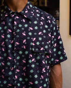 CAMISA NEST PANOS WORKSHIRT FLAMINGO PRETA - NECw006 - comprar online