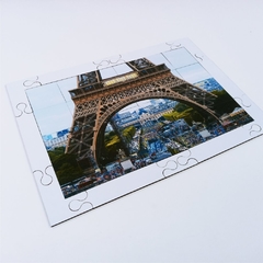 Quebra cabeça Sênior Torre Eiffel Paris 24 pçs Mundo Lúdico - Mundo Lúdico jogos para idosos