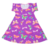 Vestido manga corta Mariposa Violeta - comprar online