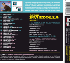 CD Piazzolla ... O No? / Piazzolla Interpreta a Piazzolla contracapa