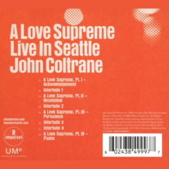 CD John Coltrane - A Love Supreme: Live in Seattle (Importado) - comprar online