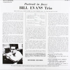 LP Bill Evans Trio - Portrait in Jazz (Importado) - comprar online
