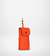 Porta celular de cuero color Naranja flúo
