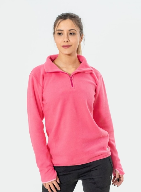 BUZO ANORAK POLAR ROSA STK Indumentaria Deportiva