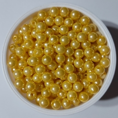 Perla Plástica 8mm Amarillo