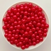 Perla Plástica 8mm Rojo