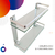 Estante Para Baño Vidrio Organizador Ducha Repisa Doble rectangular - comprar online